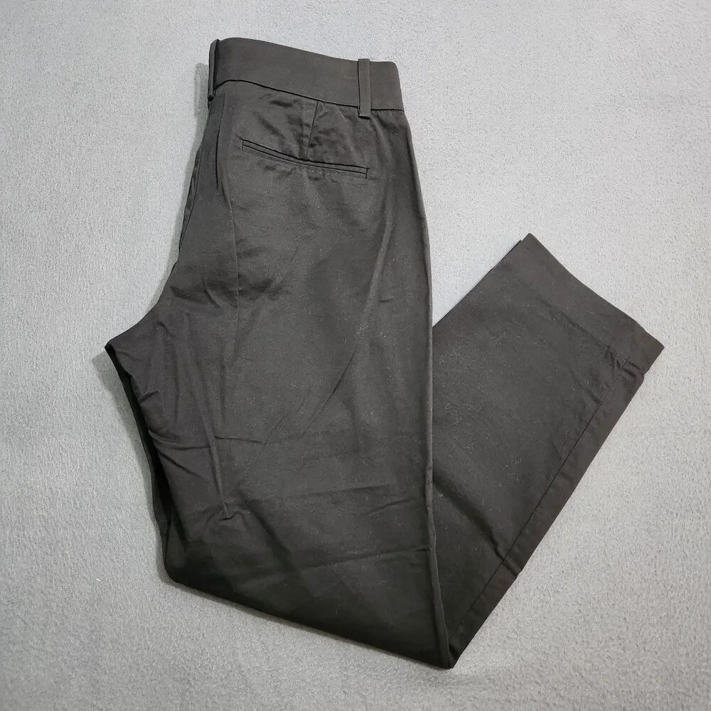 J. Crew Cafe Capri Women 4 Black Low Rise Pants